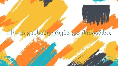 PR–ის განსაზღვრება და შინაარსი.